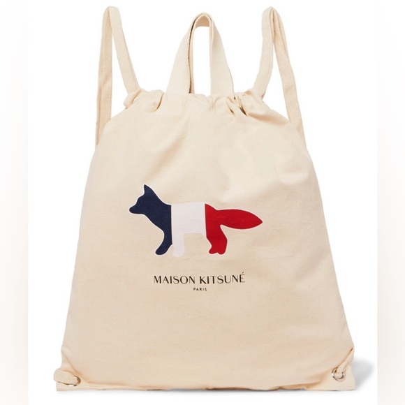 MAISON KITSUNE Handbags - Maison Kitsuné Canvas Tote Bag Backpack